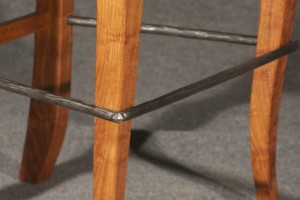 Close up of foot rail