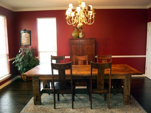 Barnwood Table with Breadboards Ends