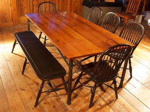 Mesquite and Iron Table