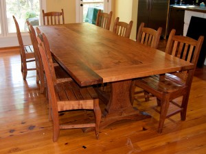 Mesquite Rustic Trestle Table