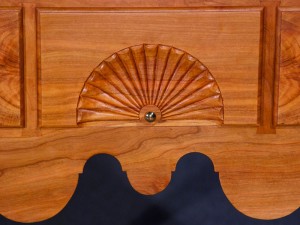 Black Cherry Lowboy - Carving Detail