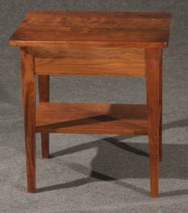 Mesquite End table with Shelf