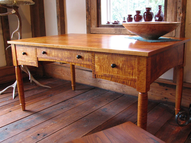 Curly Maple Writing Desk